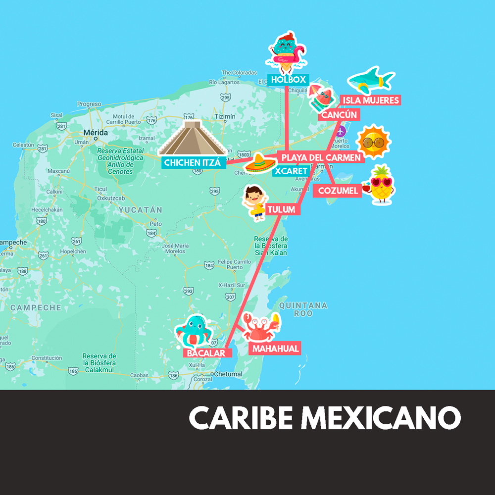 Rutas por Caribe