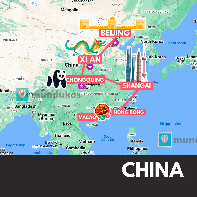 Rutas por China